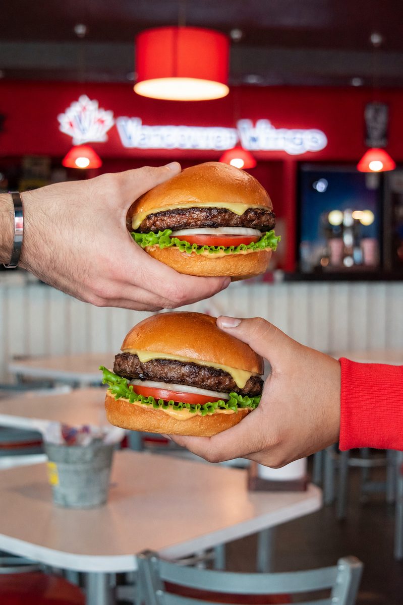 Vancouver Wings burger campaign photography